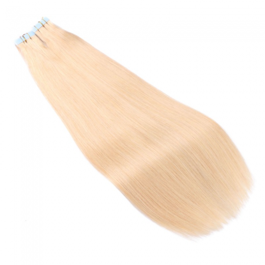 Tape Extensions #24 Goldblond &ndash; 100 % Echthaar
