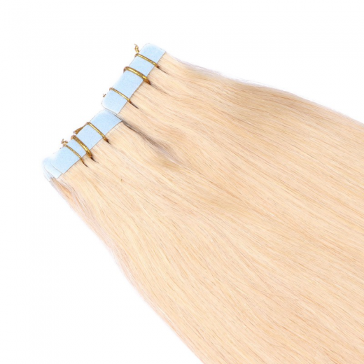 Tape Extensions #24 Goldblond &ndash; 100 % Echthaar