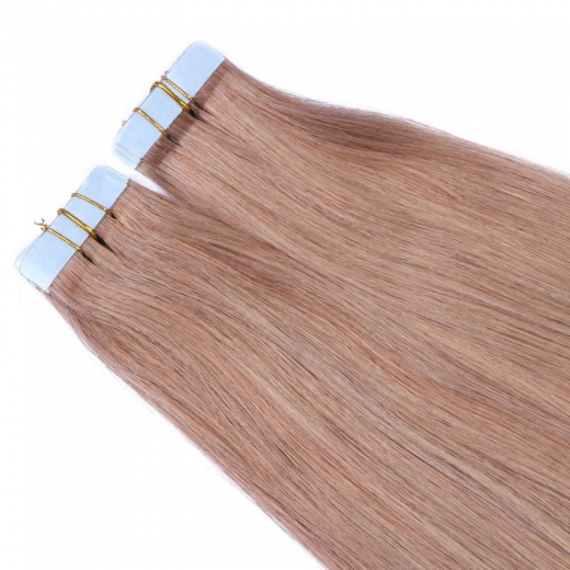 10 x Tape In - 27 Honigblond - Hair Extensions - 2,5g - NOVON EXTENTIONS 50 cm