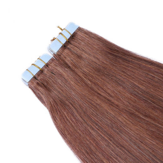 Tape Extensions #33 Rotbraun &ndash; 100 % Echthaar
