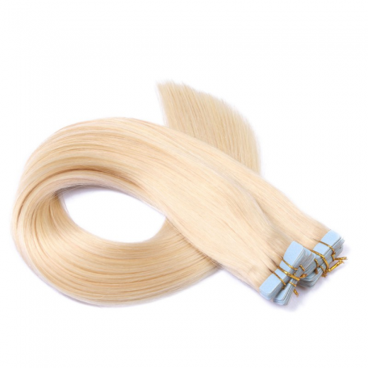 Tape-In Extensions &ndash; 613 Helllichtblond &ndash; 10 Str�hnen � 2,5 g &ndash; 100 % Echthaar