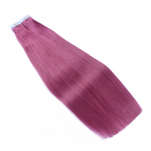 Tape Extensions Violett &ndash; 100 % Echthaar