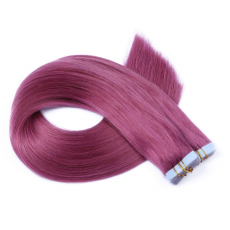 Tape Extensions Violett &ndash; 100 % Echthaar