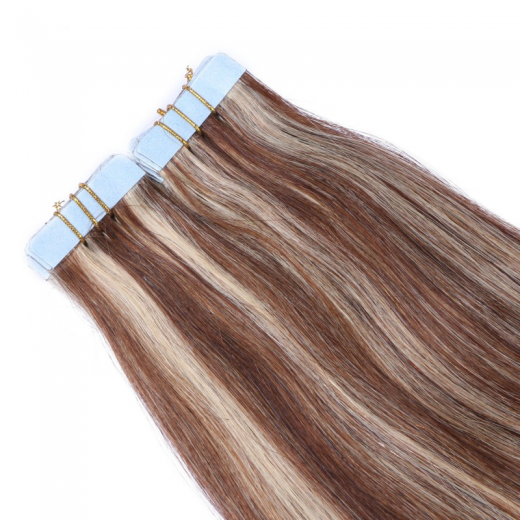 10 x Tape In - 4/24 gestrhnt - Hair Extensions - 2,5g - NOVON EXTENTIONS