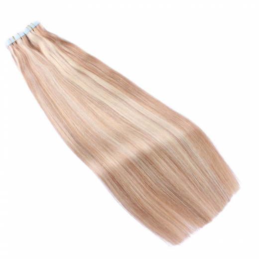 10 x Tape In - 12/613 Gestrhnt  - Hair Extensions - 2,5g - NOVON EXTENTIONS 50 cm