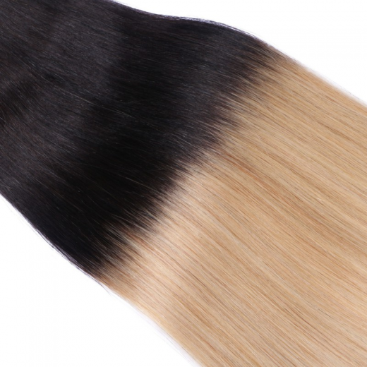 Tape Extensions #1B/24 Ombre &ndash; 100 % Echthaar